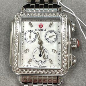 MICHELE Deco Diamond Watch